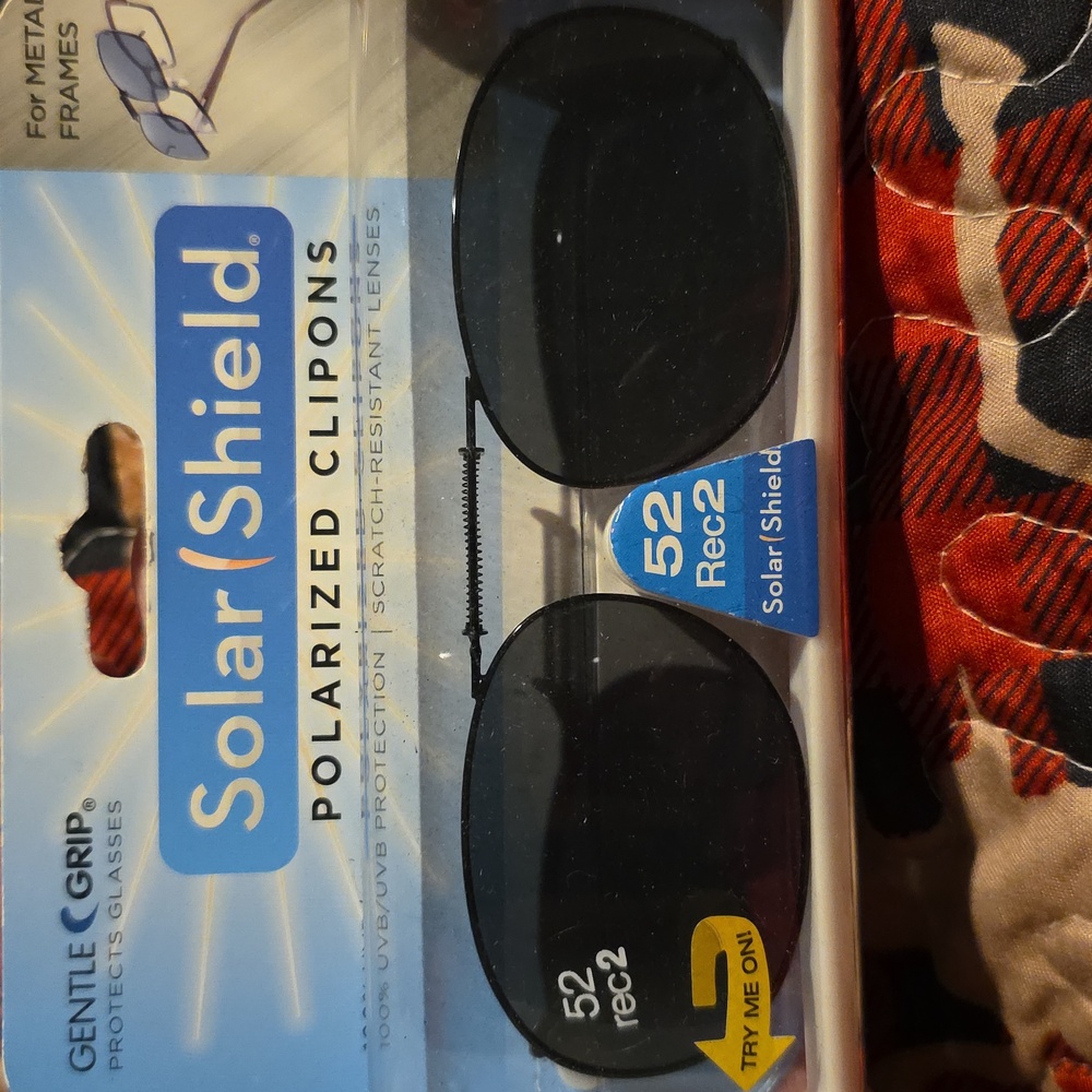 Solar Shield Polarized Clip-On Sunglasses 52 Rec 2